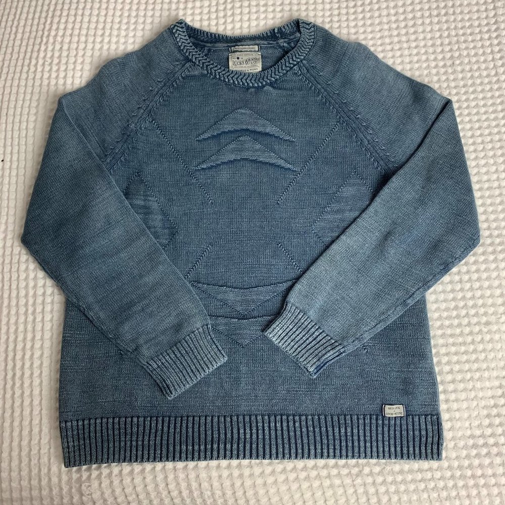 Lucky Brand Washed & Worn Crew Neck Sweater